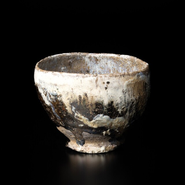 時代古作品】明治時代頃 瀬戸織部 黄瀬戸 織部系 たんぱん 窯変